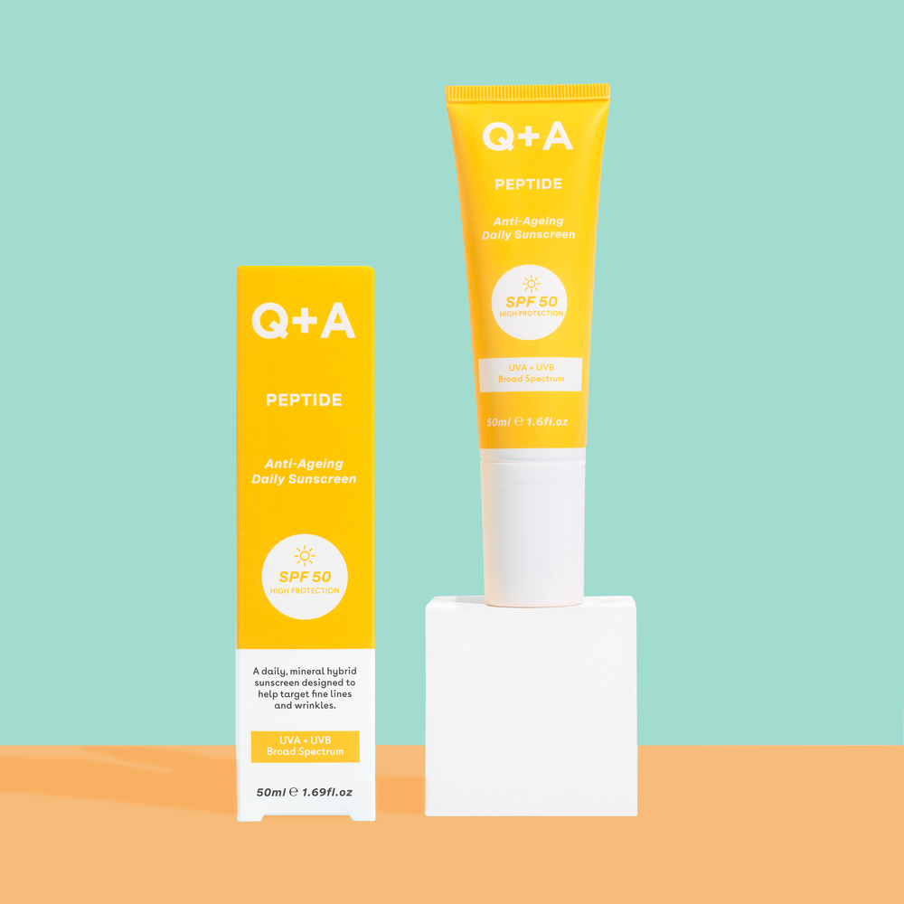 Q+A Peptide Anti-Ageing Daily Sunscreen SPF 50